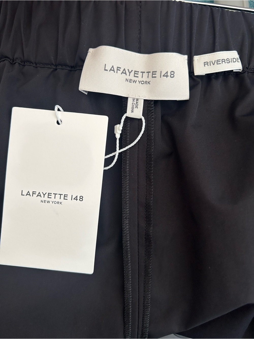 NWT Lafayette 148 New York Black Cotton Formal Shorts - Picture 4 of 10